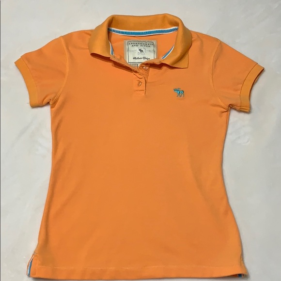 Abercrombie & Fitch Other - Abercrombie & Fitch Girls Size L Orange Polo Shirt